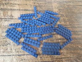 lego 3666 lot de 40 pièces Dark Blue Plate 1 x 6