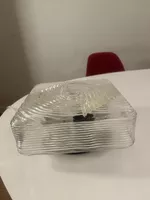 Vintage Deckenlampe Pressglas