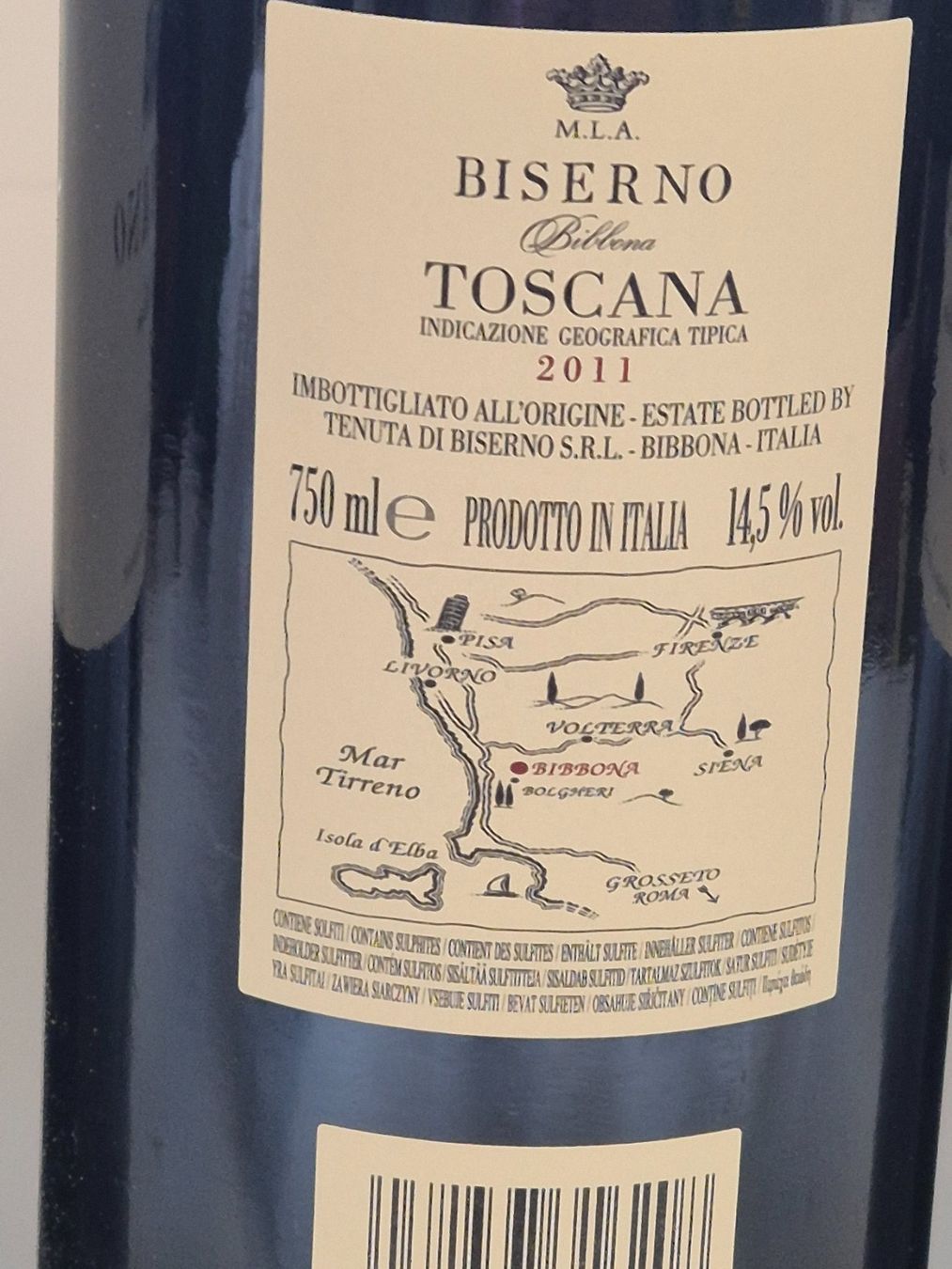 Vino: Biserno 2011  3 Flaschen à 0.75cl – Nuovo (secondo la descrizione) da morgarten venduto da Nanusex 3