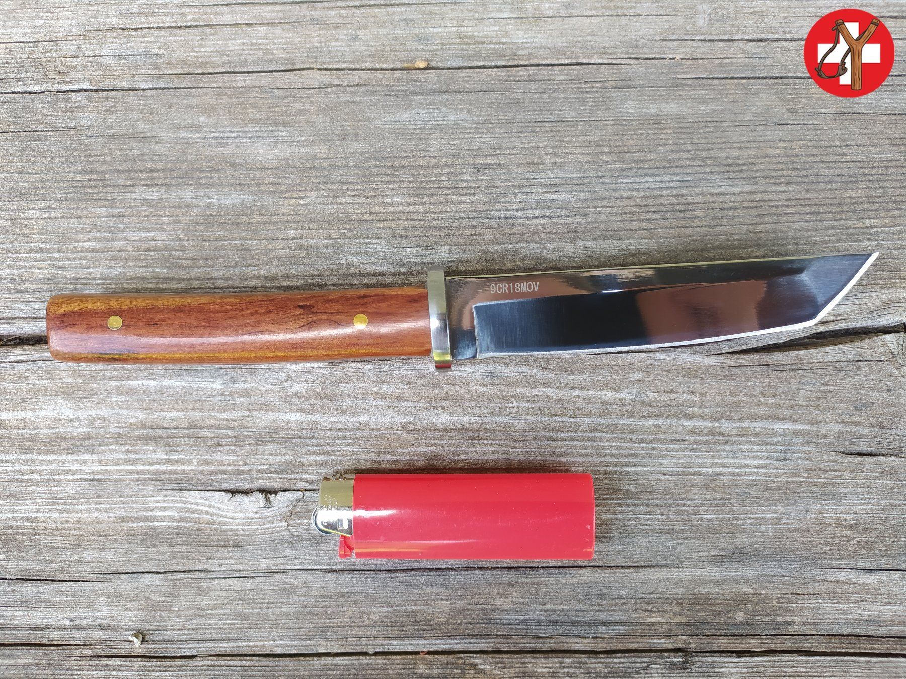 Zubehör: cooles Messer mit Tanto Klinge inkl. Scheide – Neu (gemäss Beschreibung) aus Tumegl/Tomils von Steinschleuder-Shop 2