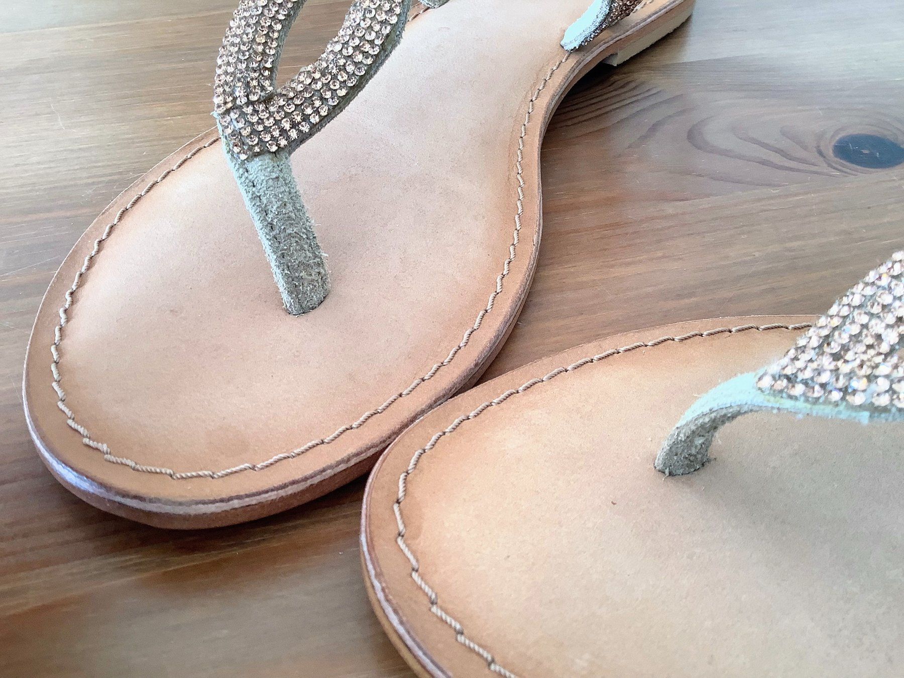 Scarpe da donna: Bata Sparkly Rose Gold Leather Sandals 39 – Usato da Founex venduto da sweetcouture 5