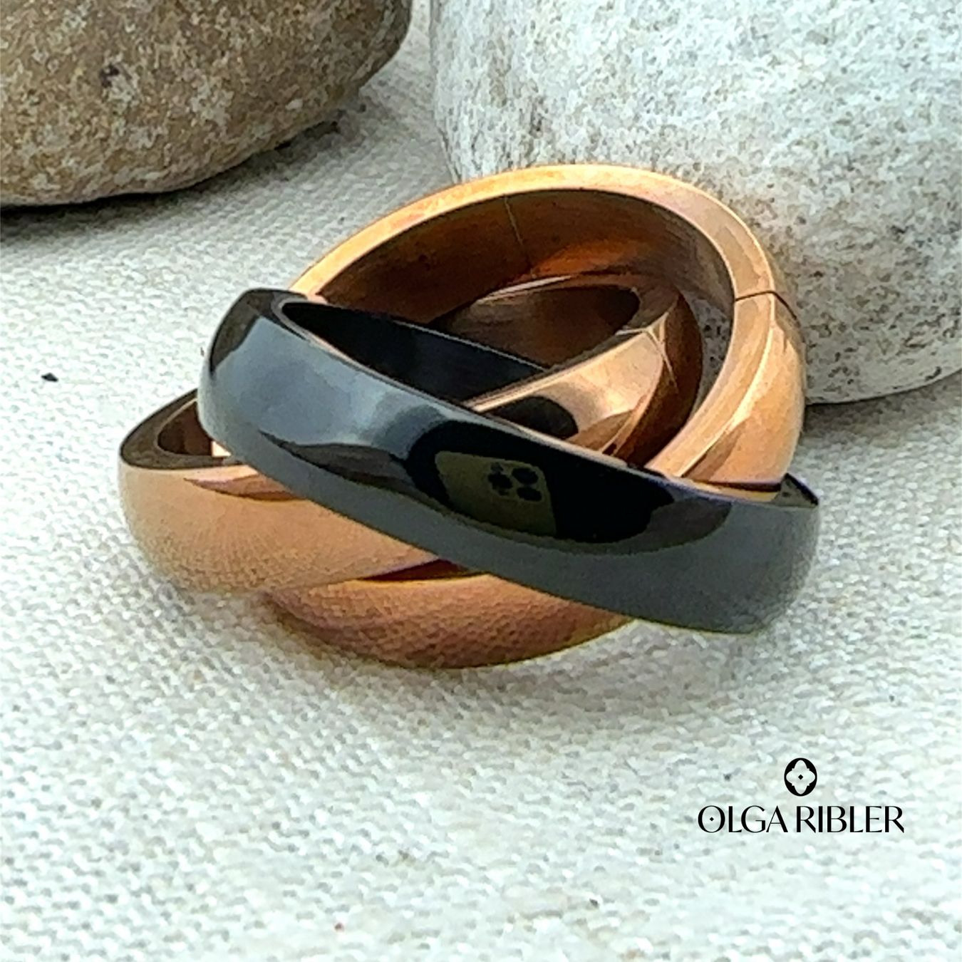 Olga Ribler Ringe: Edelstahl Ring 3-fach Grösse 62 – Neu (gemäss Beschreibung) aus Luzern von Schmuckoutlet 1