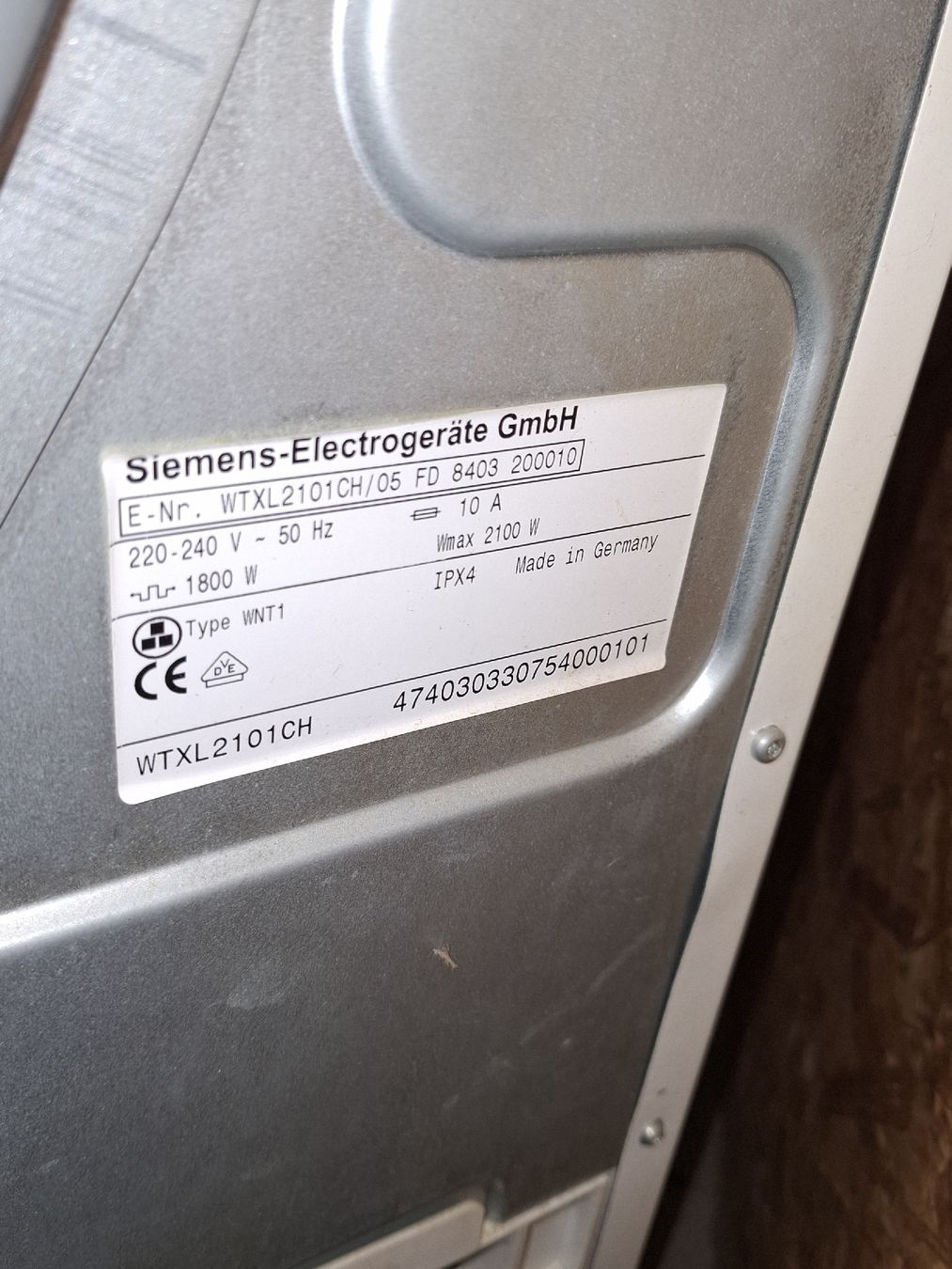 Siemens Asciugatrici: Waschtrockner SIEMENS SIWATHERM – Usato da Sursee venduto da 4ng_77gs 6