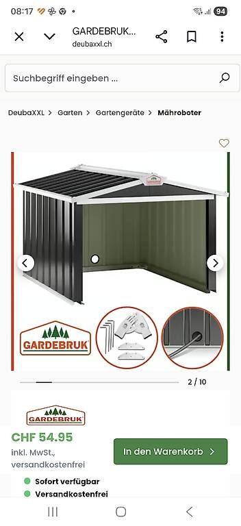 Rasenmäher: Rasenmäher Garage – Gebraucht aus Eschenbach LU von Meg_sbc8