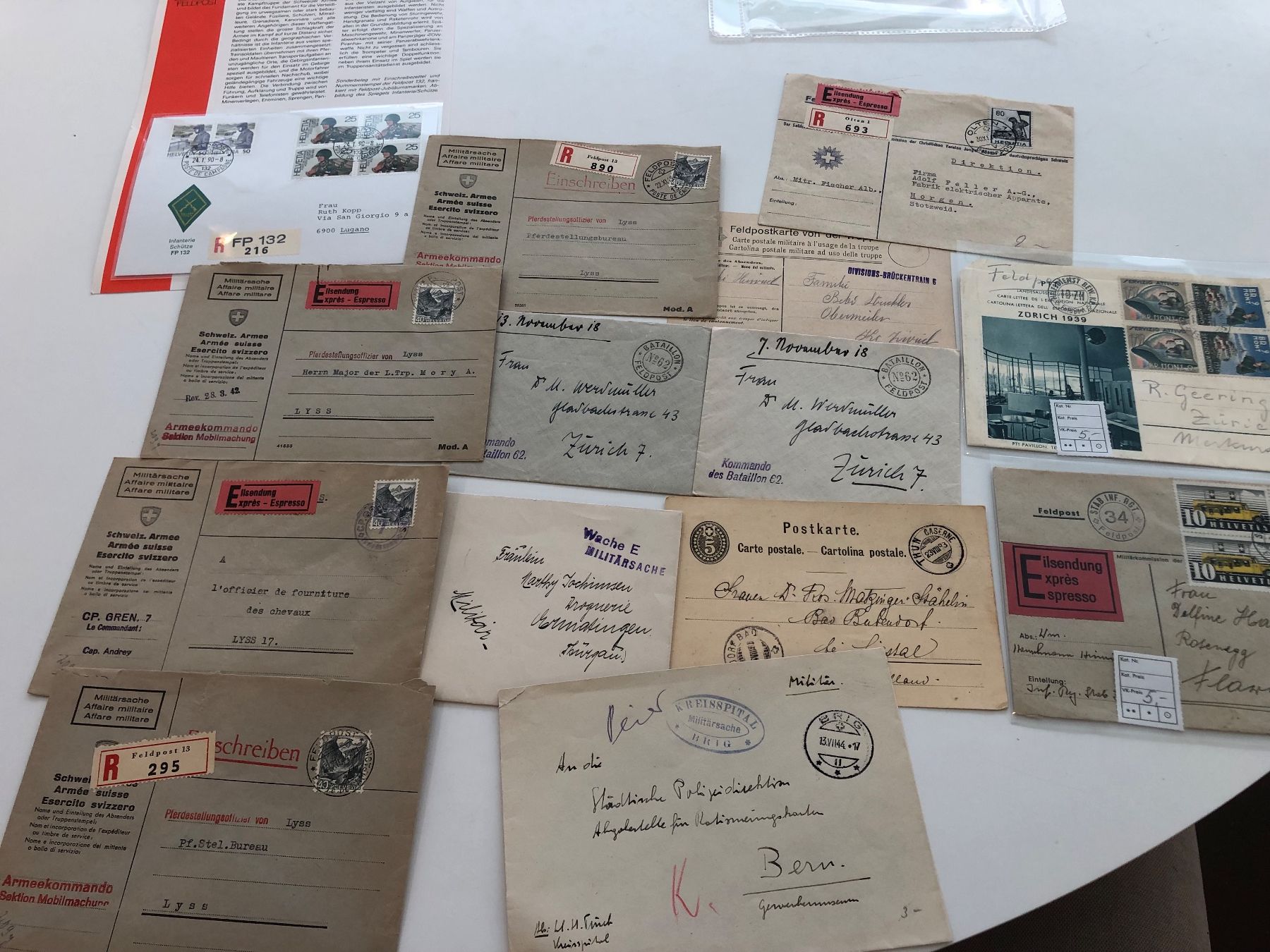 Alle Briefmarken: Sammelschatz MILITÄR ab 1890 – Gebraucht aus Lufingen von Rac0 6