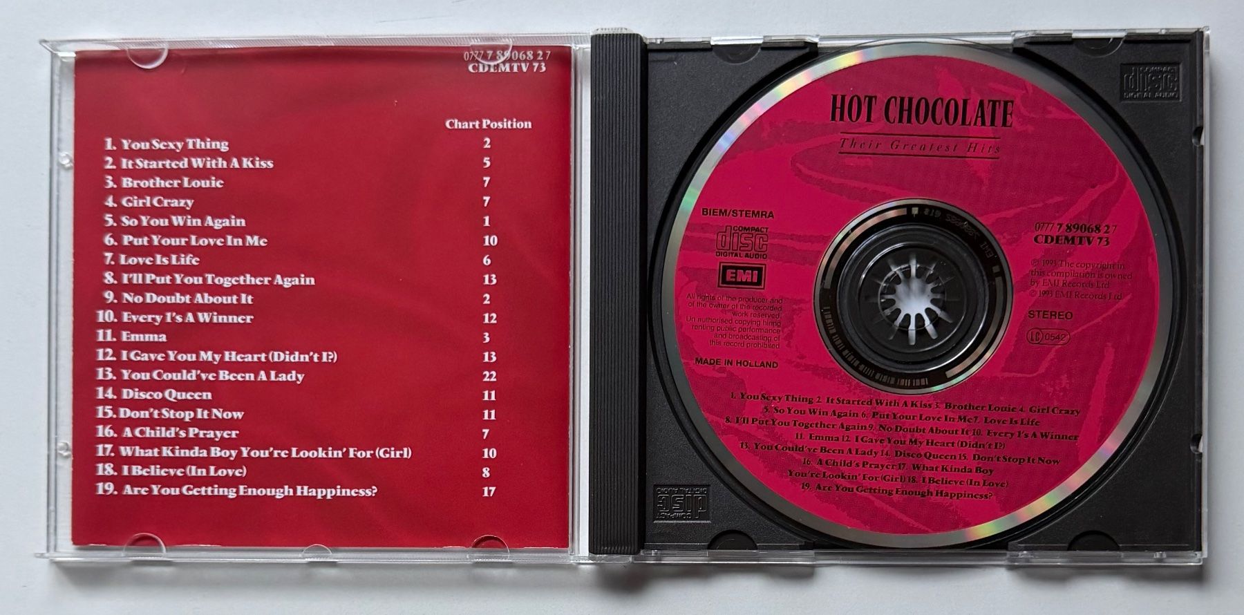 CD: Hot Chocolate / Their Greatest Hits – Usato da Näfels venduto da rottabi 2