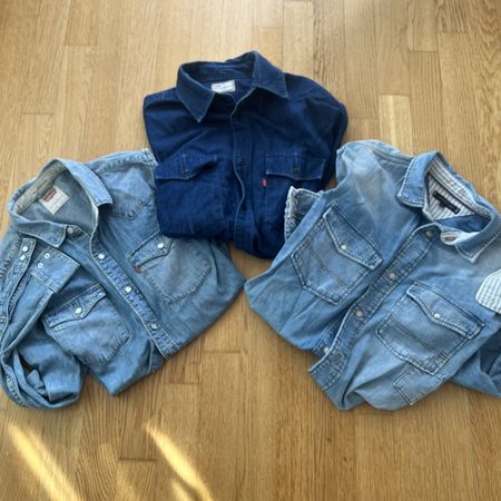 3 Jeanshemden Levi's und Tommy Hilfiger Grösse M/L