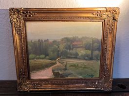 Peinture huile de Joseph MITTEY Suisse, début 20ème