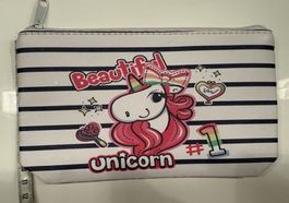 Feder Mäppchen mit Einhorn Motiv neu