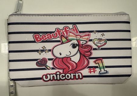 Feder Mäppchen mit Einhorn Motiv neu