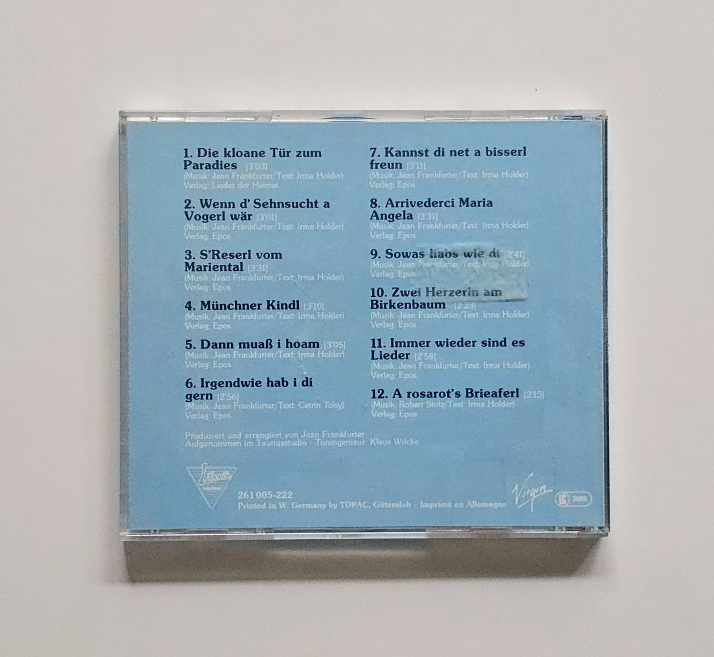 CD: CD Patrick Lindner - Die kloane Tür zum Paradies – Usato da Dättlikon venduto da Wundertuete_ 1