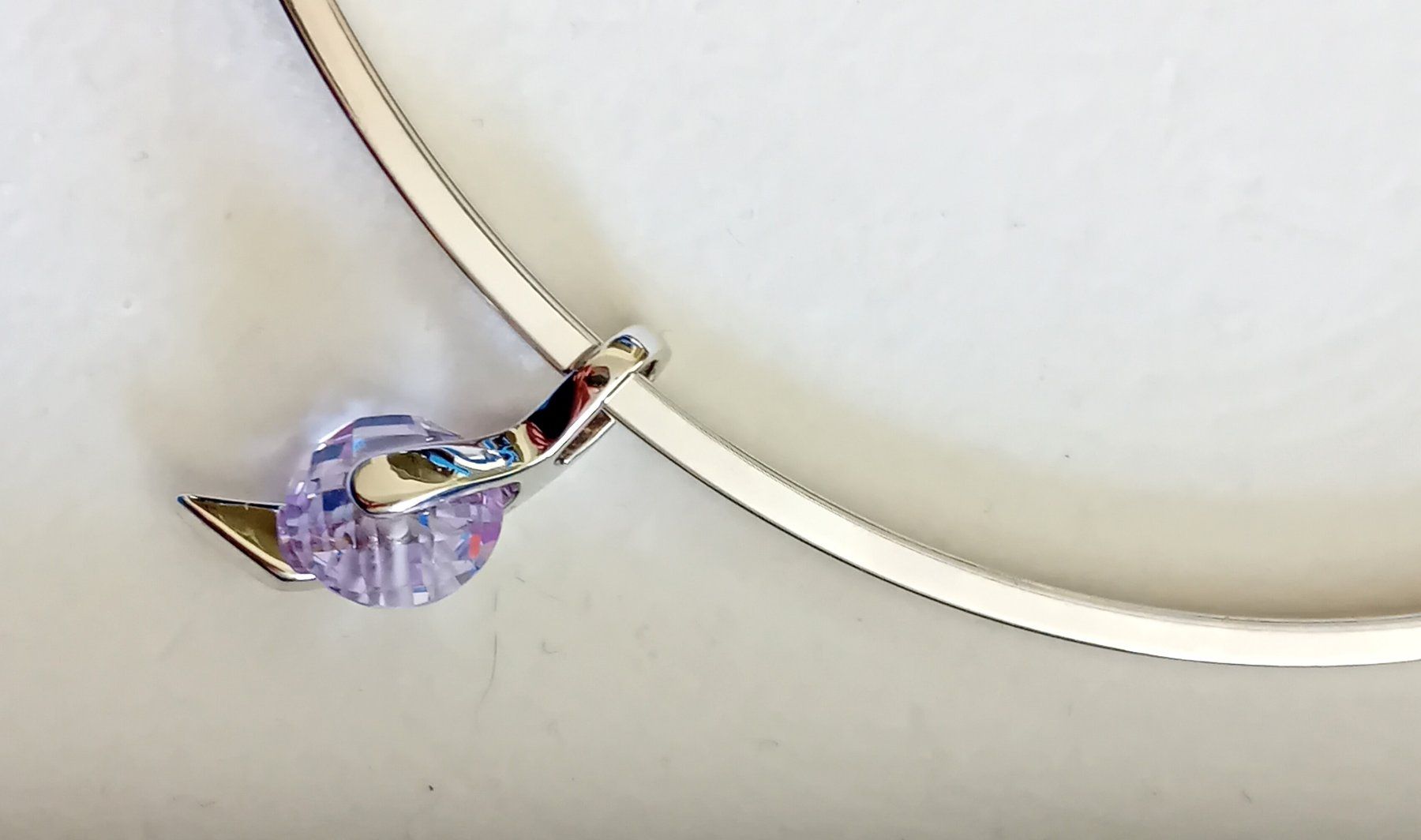 Pierre Lang Catenine: Collier / 3 pendentifs argentés Pierre Lang - acier – Usato da Neuchatel venduto da Vlenoble 3