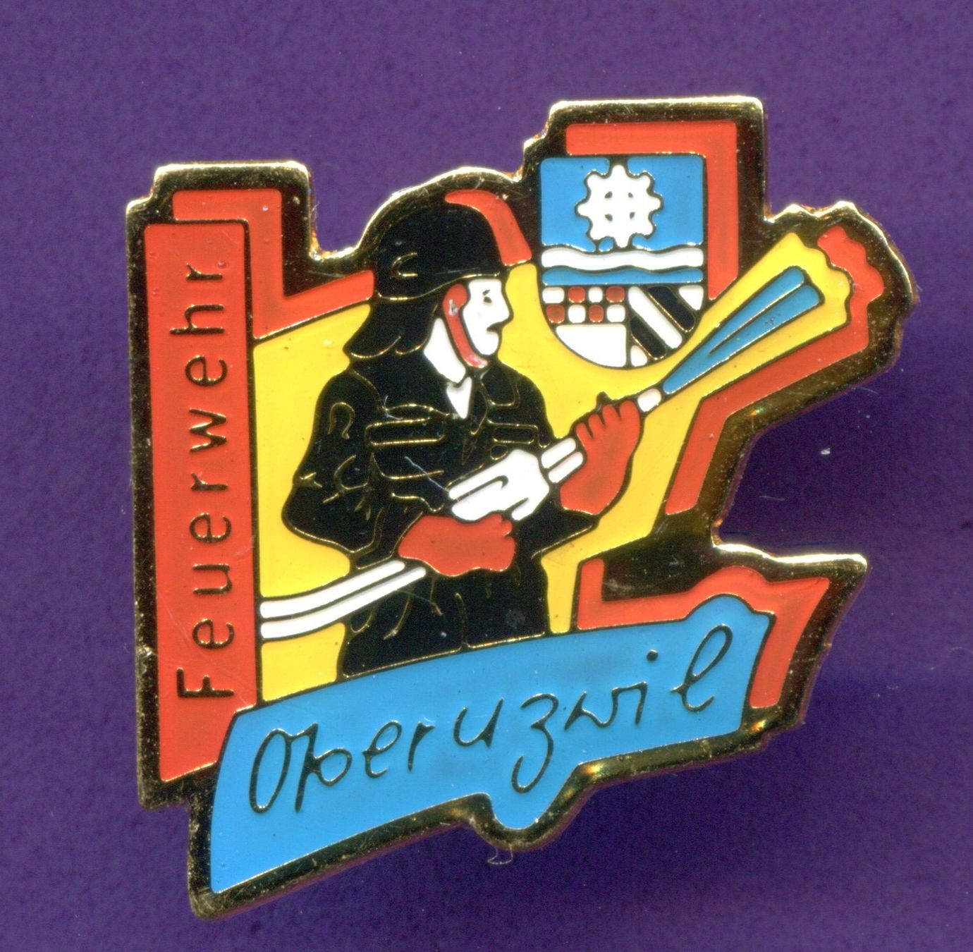 Placchette & Badge: Feuerwehr  OBERUZWIL – Usato da Winterthur venduto da Sammleroase