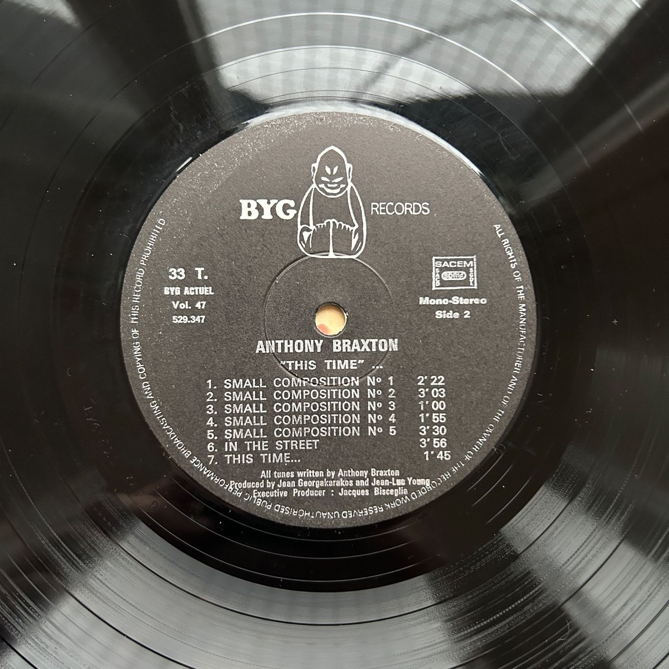 Dischi in vinile: Anthony Braxton This Time... BYG Actuel 47 LP – Usato da Lausanne venduto da Pask1 3