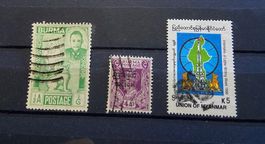 Briefmarken Set Burma Union of Myanmar gestempelt 3 Stück