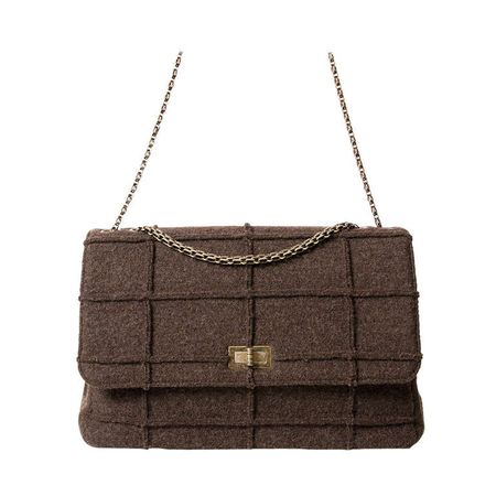 CHANEL Identification Vintage Wool Flap Bag – seltenes Model