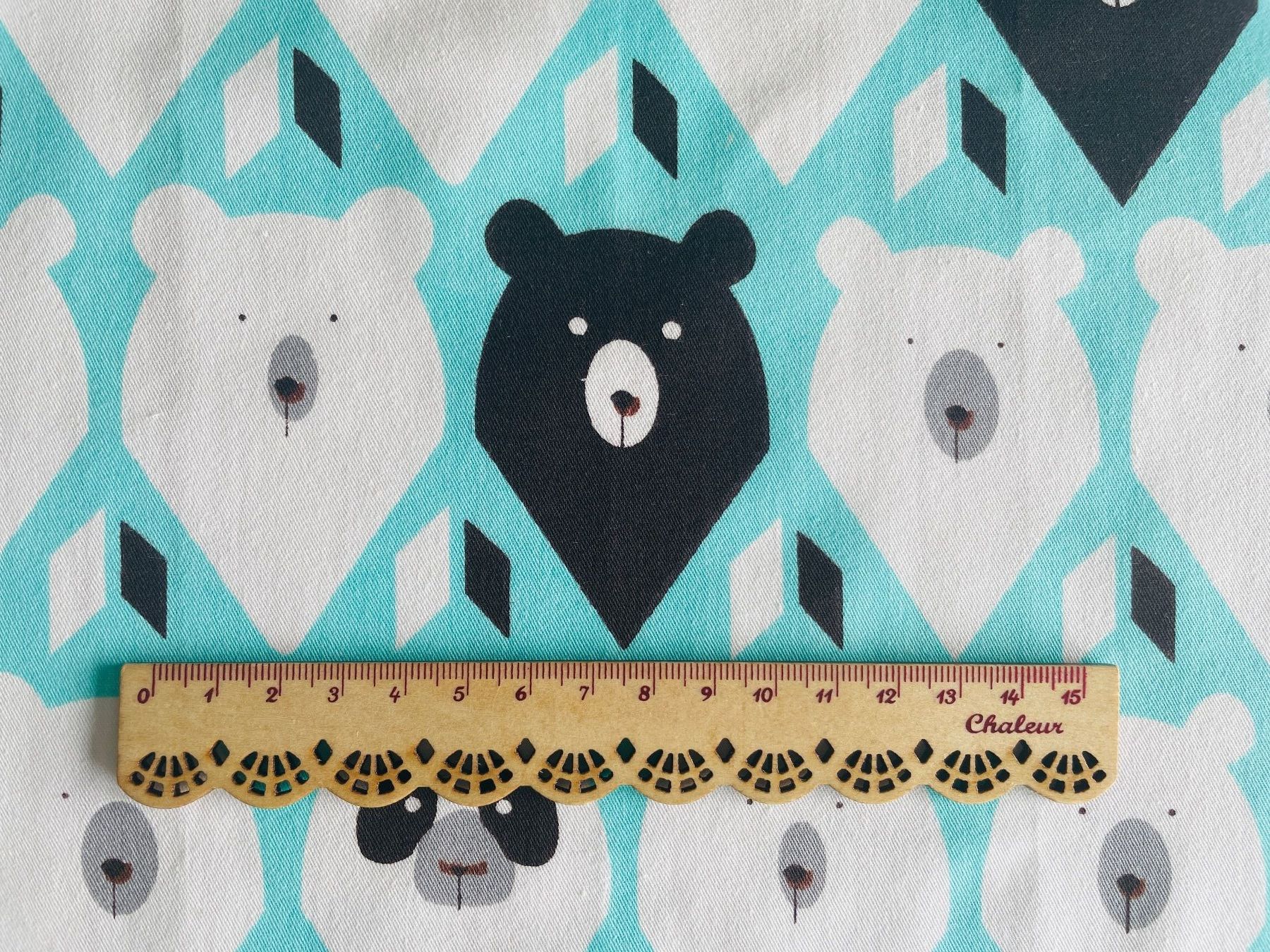 Tessuti: 2 Fat quarter/Coupons patchwork & couture - Ours et Panda – Nuovo e nell'imballaggio originale da Gland venduto da san_xz5j 3