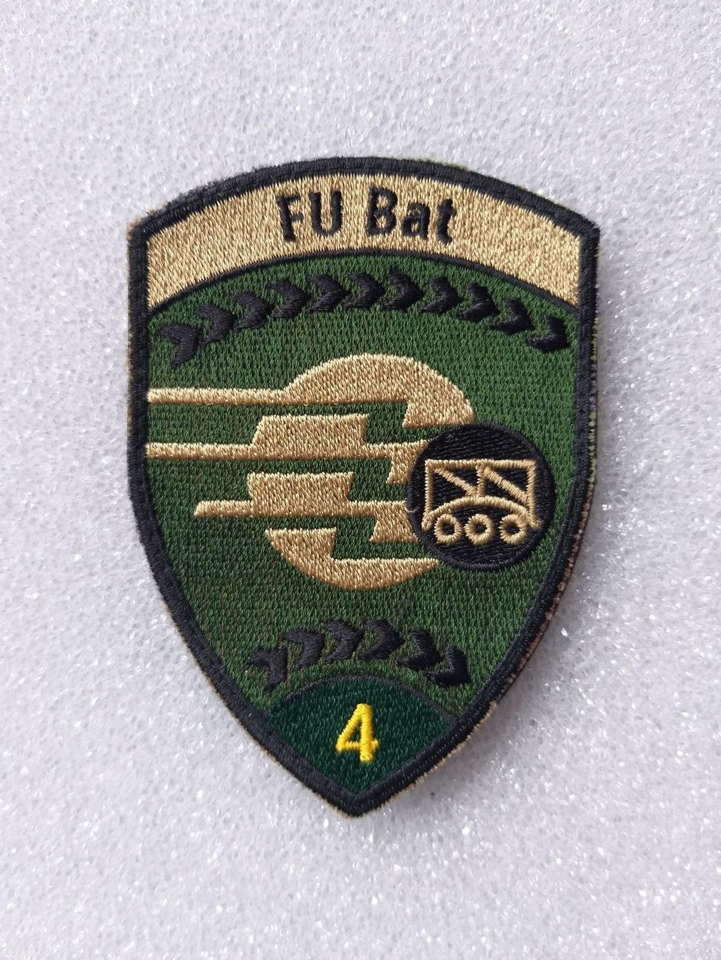 Placchette & Badge: Verbandsabzeichen Fu Bat 4 Kompanie 1 – Nuovo (secondo la descrizione) da Bauma venduto da SwissMilitaria