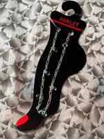 Fusskette mit hellblauen Details -Fuss Accessoire