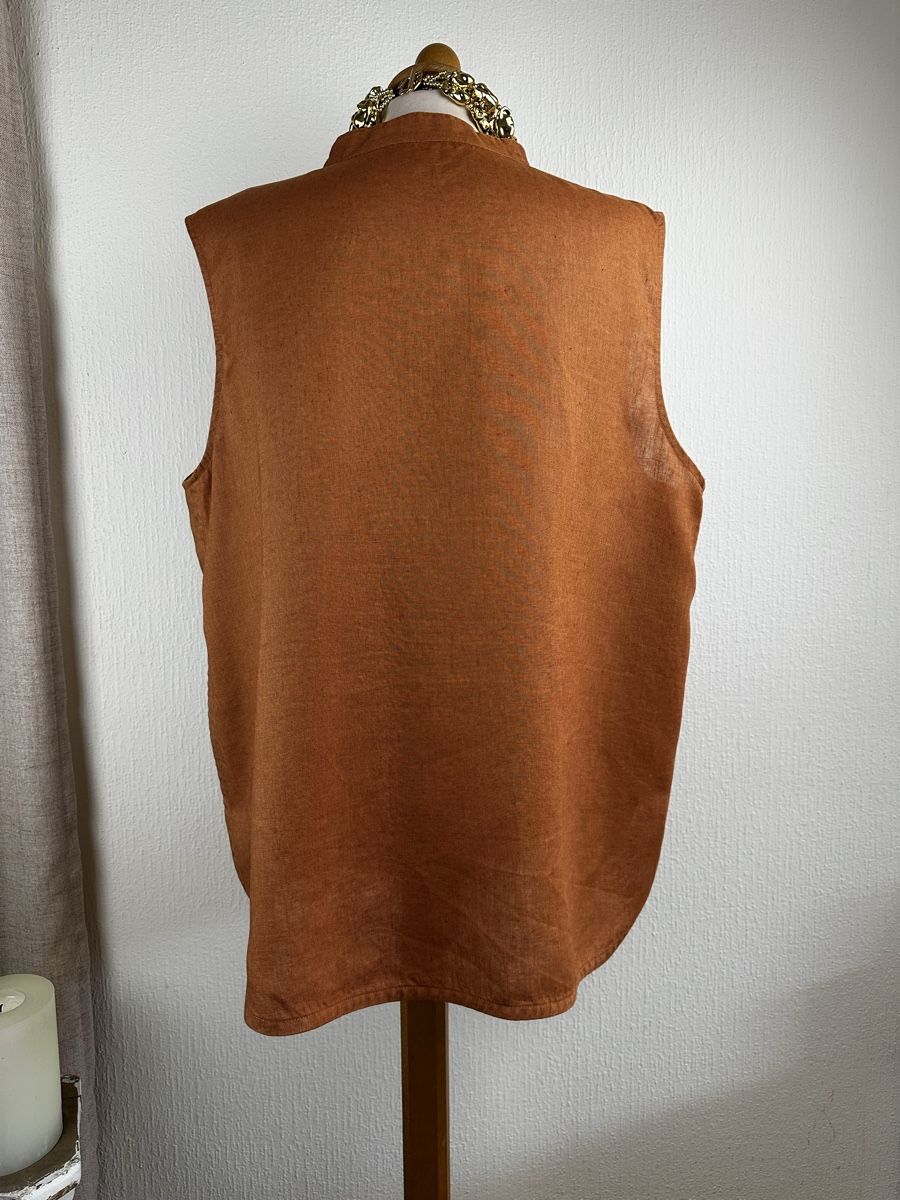 Peter Hahn Camicette: Blouse sans manche 100% Lin  Terracota  Peter Hahn Taille 48 – Usato da Châtelaine venduto da Alexandra.jankowski 2
