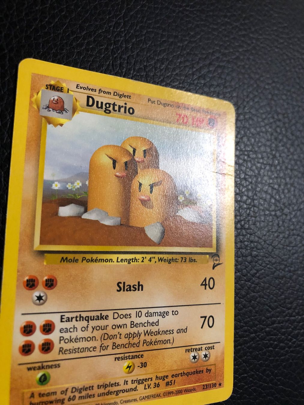 Pokémon Carte collezionabili: 2000 Set base 2 Dugtrio rare 23/130 Ab 1 – Usato da Paradiso venduto da Pkmn10 1