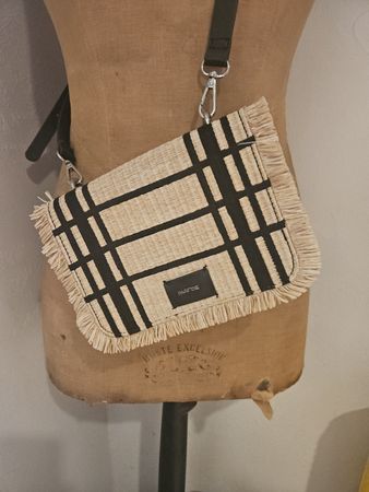 petit sac fausse paille tressée été 