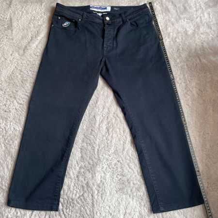 Jacob Cohën Bard Luxus Jeans Dunkelblau Made in Italy W34