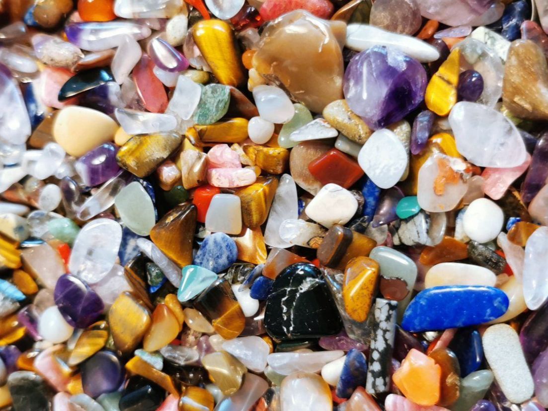 Edelsteine: 1 Säckchen 200gr. echte Schmuckstein MIX – Neu und originalverpackt aus Dierikon von Buntspecht-10 6