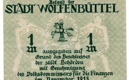 Wolfenbüttel 1 Mark November 1918 VZ-VZ+