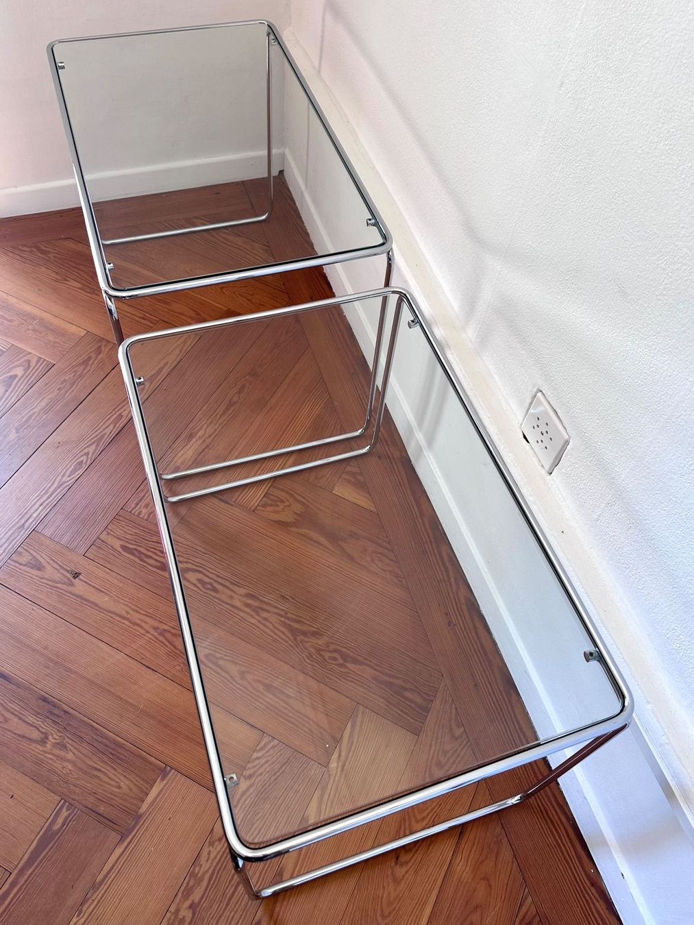 Tavoli: Tables gigognes vintage chrome verre, 1970 – Usato da Lausanne venduto da jul_v9ht 3