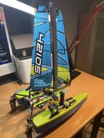 LEGO Technic Katamaran mit Segel ohne OVP gute Zustand