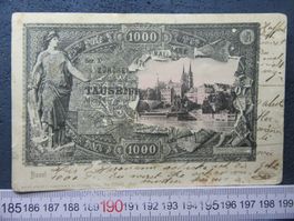 BASEL 1907 TAUSENDER-NOTE AK BS