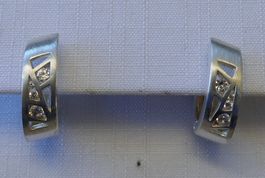 Kreolen in Silber mit Zirkonia
