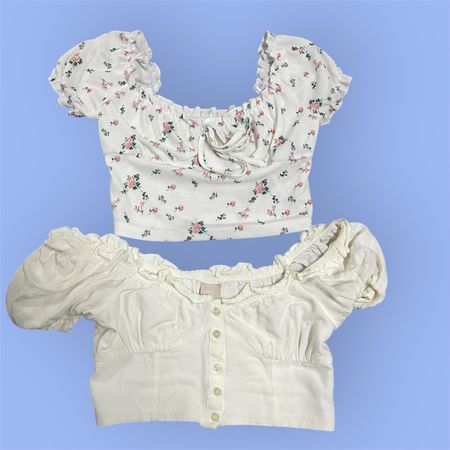 2 süsse Sommer Crop Tops Gr. S