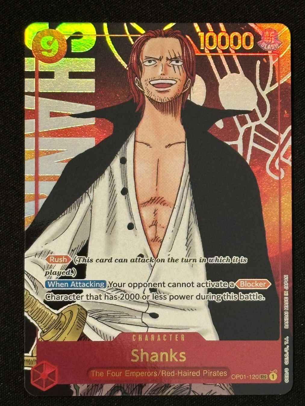 Shanks OP01-120 V.2 – One Piece TCG – NM (Gebraucht) in Oberentfelden ...
