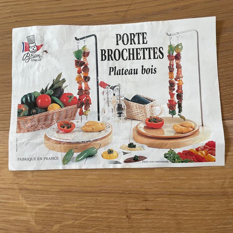 Louis Tellier Spießhalter Edelstahl - 2 Plätze Für Flambieren | Professioneller Spießhalter 45cm