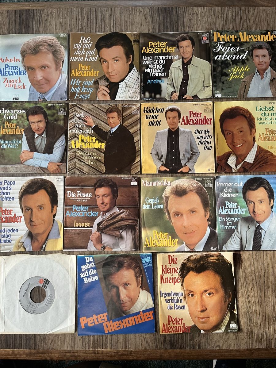 Vinyles: Peter Alexander vinyl 7 Inch Single Sammlung – D'occasion à schönenwerd par quartier9