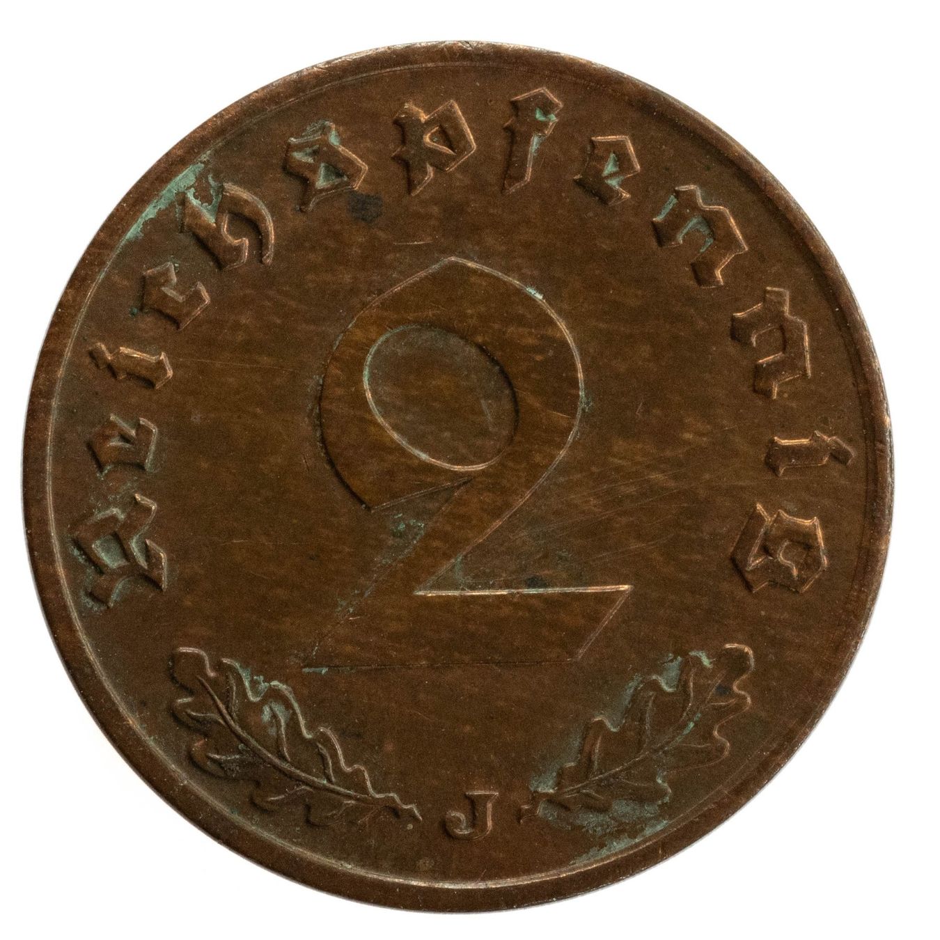 Tutti le monete: Deutschland - 2 Reichspfennig - 1937 - J – Usato da Rotkreuz venduto da num_6343