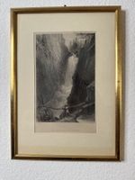 Aarefall bei Handeck – Stahlstich nach W. H. Bartlett