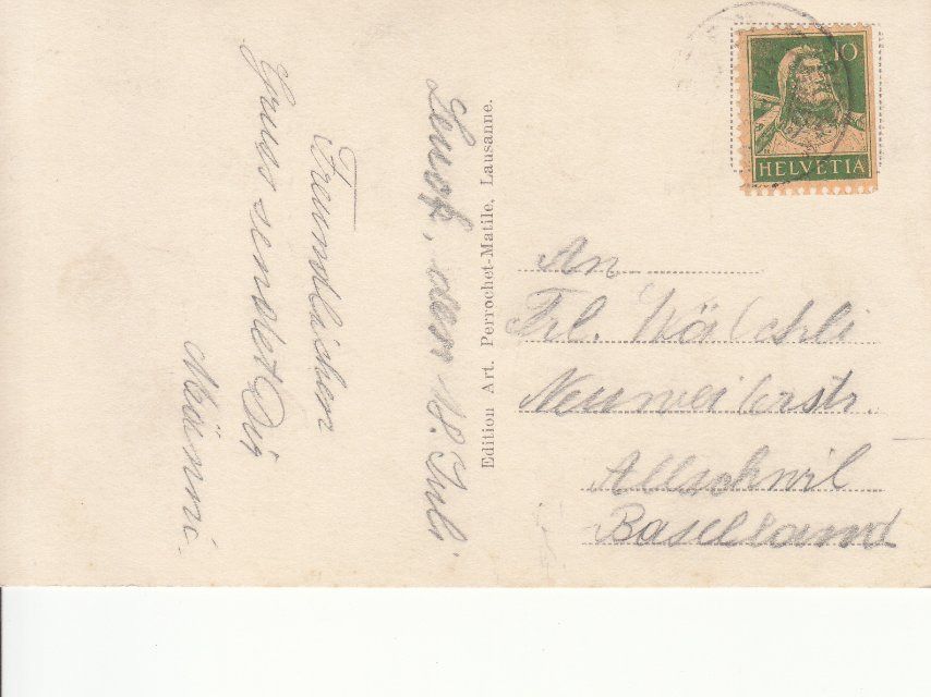 Ansichtskarten: Loeche les Bains 1924 – Gebraucht aus Bürglen TG von StampGraf 1