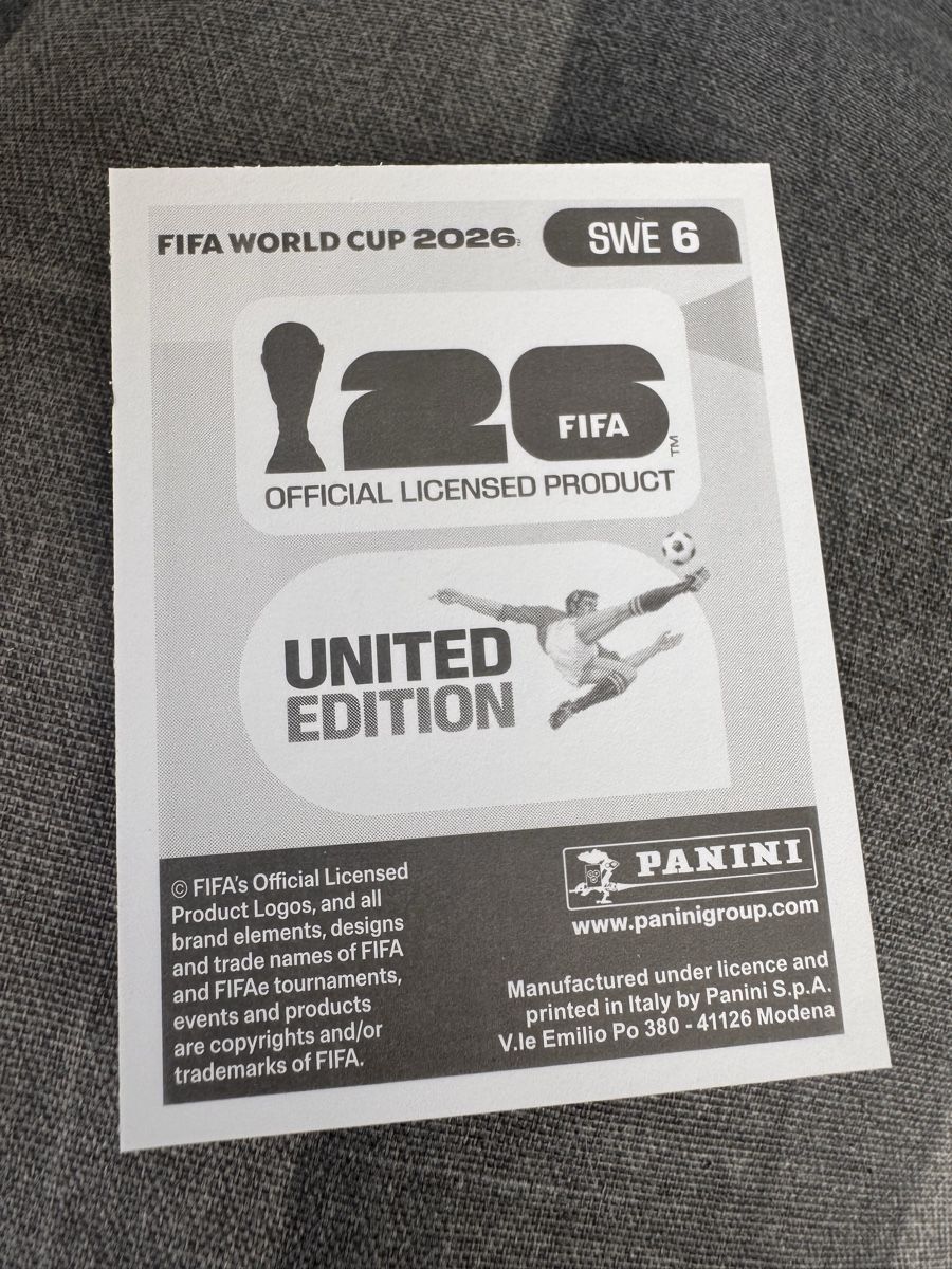 Panini Carte collezionabili: Panini - WM 2026 - SWE 6 - Sticker – Nuovo (secondo la descrizione) da Wetzikon ZH venduto da thayreen 1