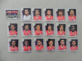 Panini Fussball WM Brasil 2014  Costa Rica 18 Stück 280 -297