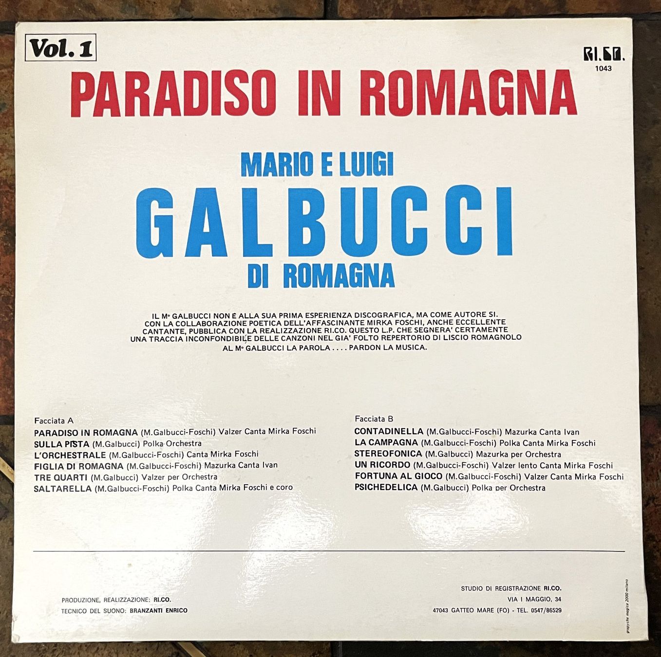 Dischi in vinile: Paradiso In Romagna / Vol.1 - Vinyl 1975 – Usato da Oftringen venduto da Vucki 1