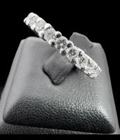 Hübscher Allianz 1,25 Carat Brillanten Ring, 750er/ 18 Karat