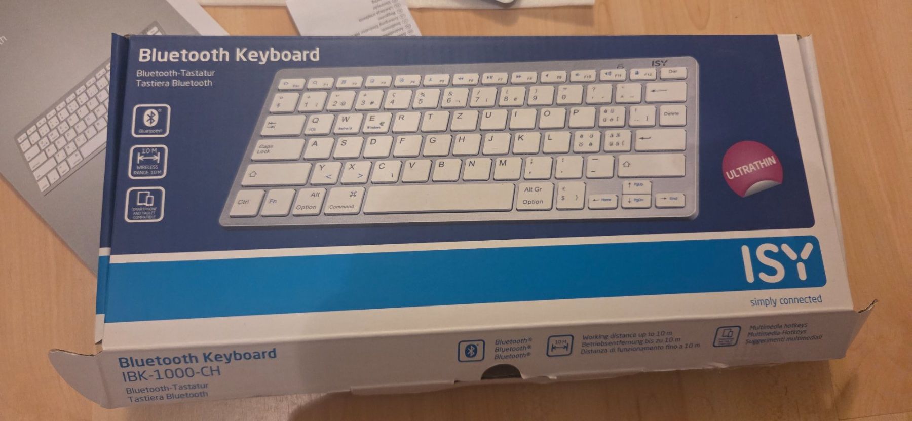 Tastiere: ISY Bluetooth Tastatur Keyboard IBK-1000-CH – Nuovo (secondo la descrizione) da Bremgarten b. Bern venduto da Marge7979 1