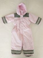Baby Girl Schneeanzug Overall H&M Gr 80 Rosa mit Reflektoren