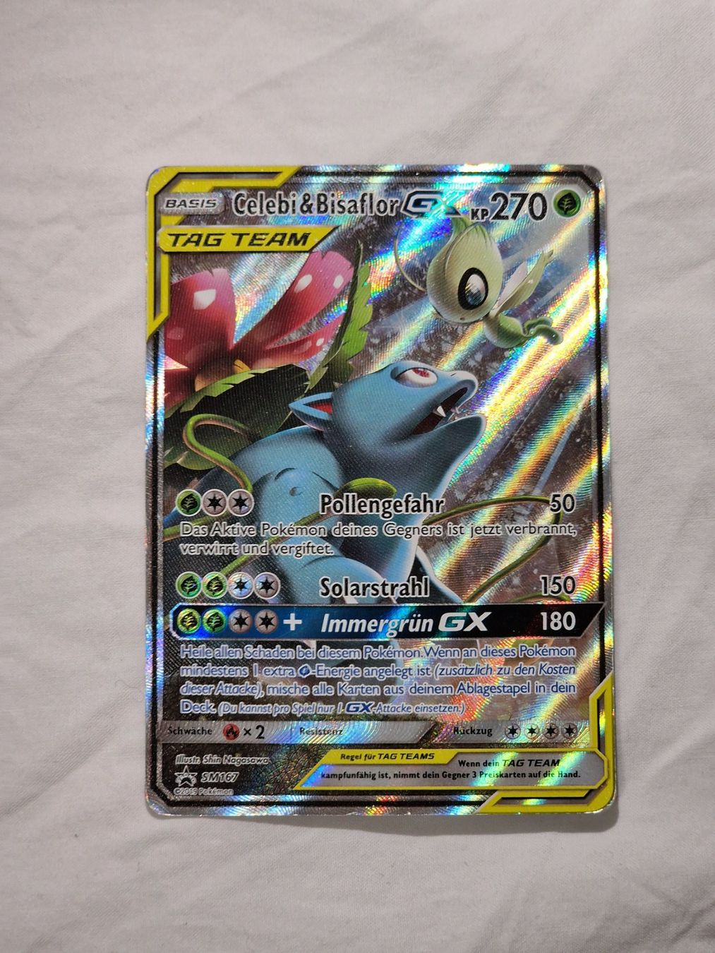 Pokémon Sammelbilder & Trading cards: Celebi & Bisaflor GX Tag Team 167 – Gebraucht aus Binningen von oscark77