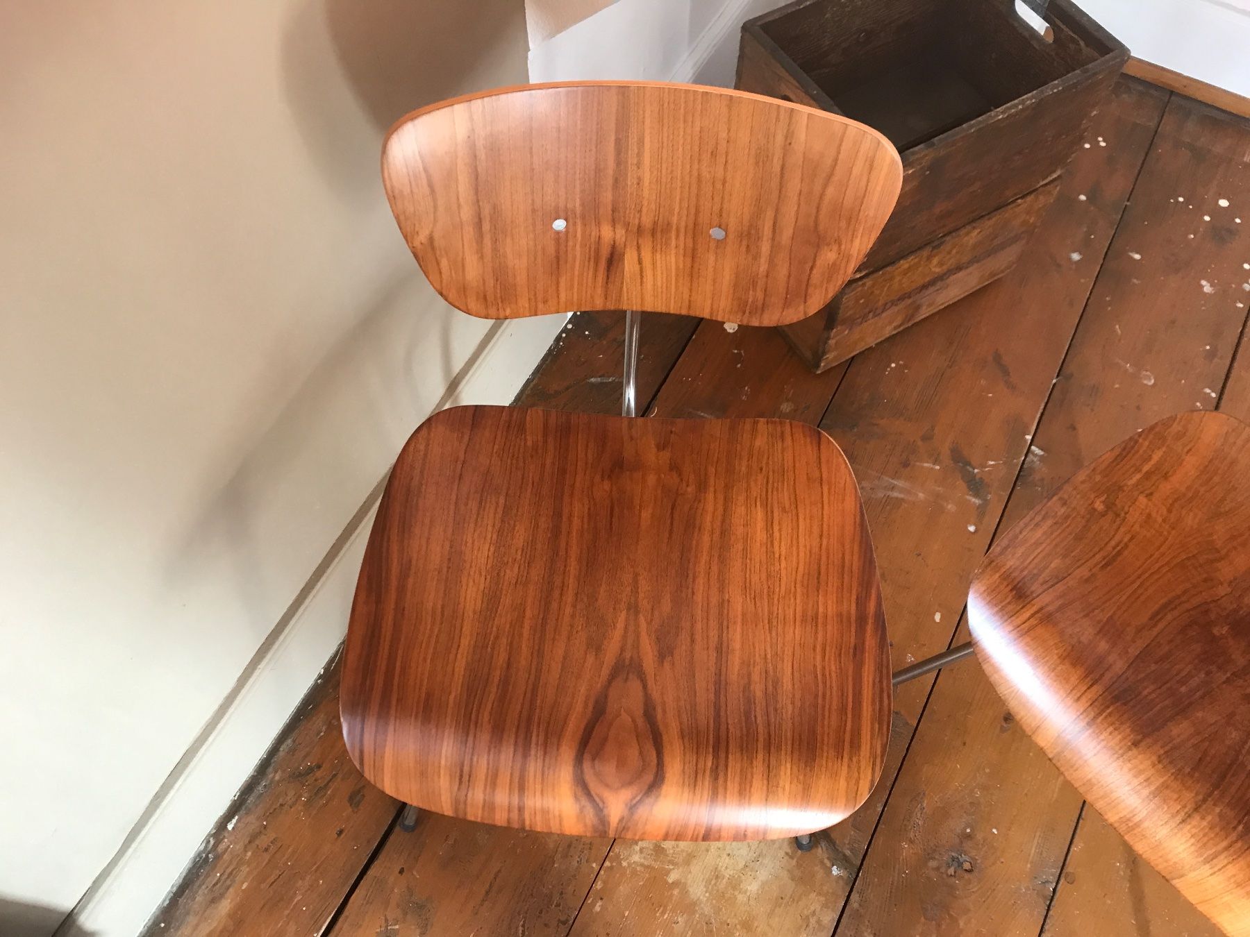 Herman Miller Sedie: Labeled Early DCM Sessel von Herman Miller – Usato da Seewen SO venduto da Nordic-Old-Fashion 3