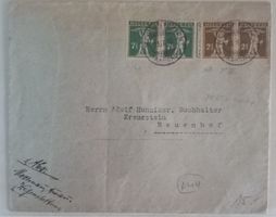 Z84) 1930, schöner Brief mit 2 paar Anschauen