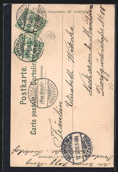 Cartoline postali: Appenzell, Blick auf das Säntis-Hotel – Usato da Berlin venduto da bartko-reher 1